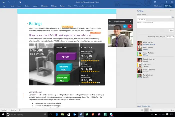 MS Office 2016 Screenshot