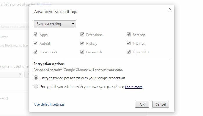 Sync Chrome