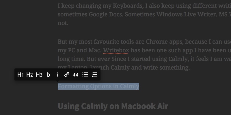Calmly_Writing App02