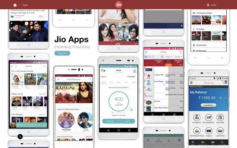 Reliance Jio Apps