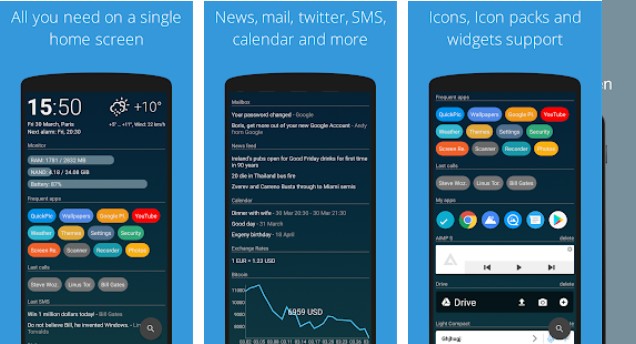 AIO Launcher for Android Gives Your All the Information on a Single Home  Screen