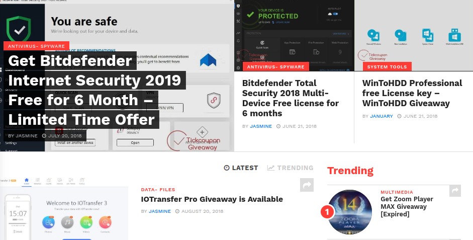 Giveaway: Bitdefender Internet Security 2019 6 Months Free License