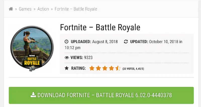 Epic Games Fortnite Battle Royale Download