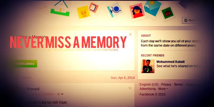 Facebook’s New Feature Wants You to Revisit Your Old Memories