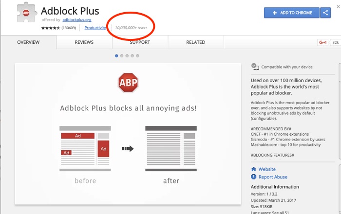 free SterJo Google Ad Blocker