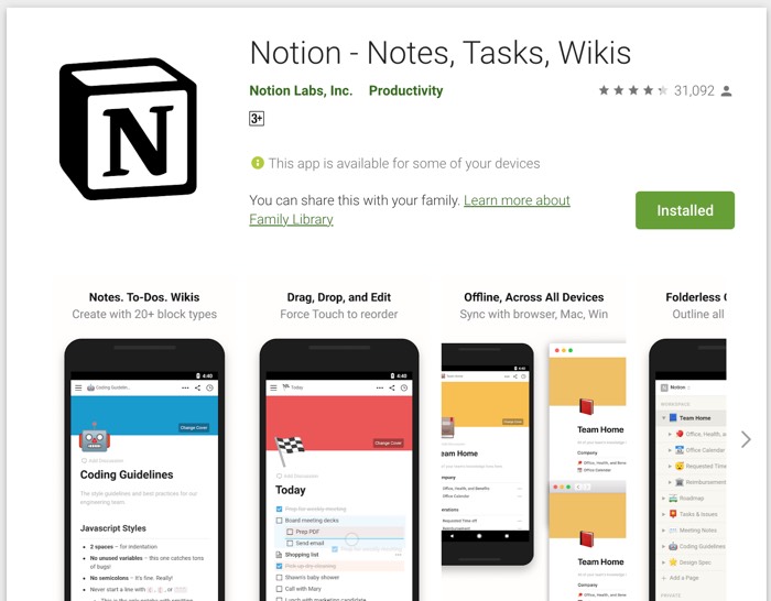 instal the new version for android Notion