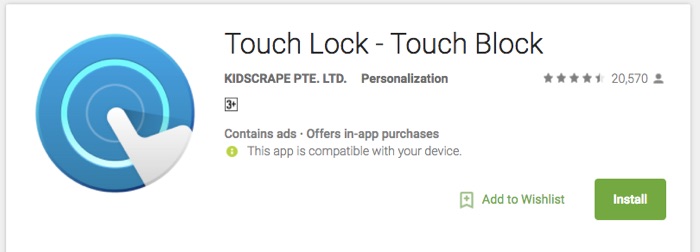 Touch Lock for Kids