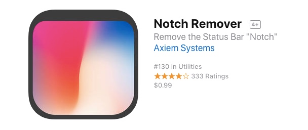Notch Remover App Store