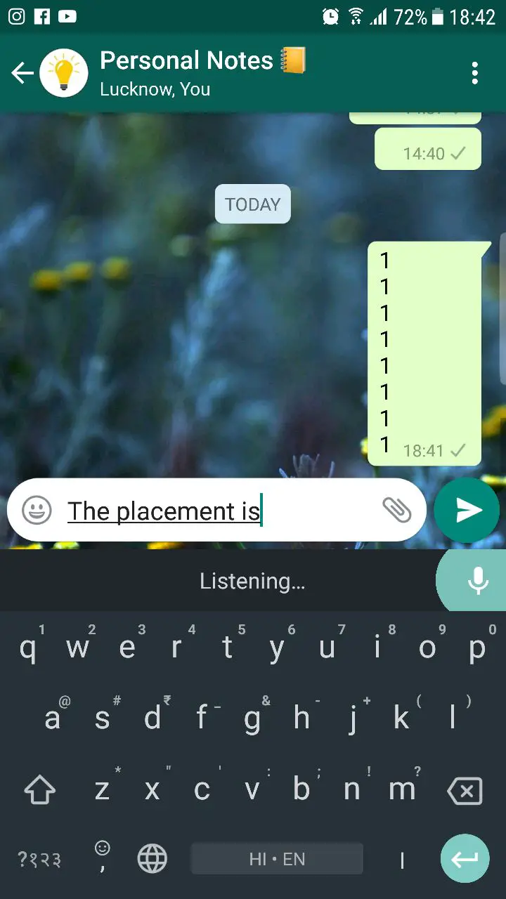 Voice Typing on Gboard