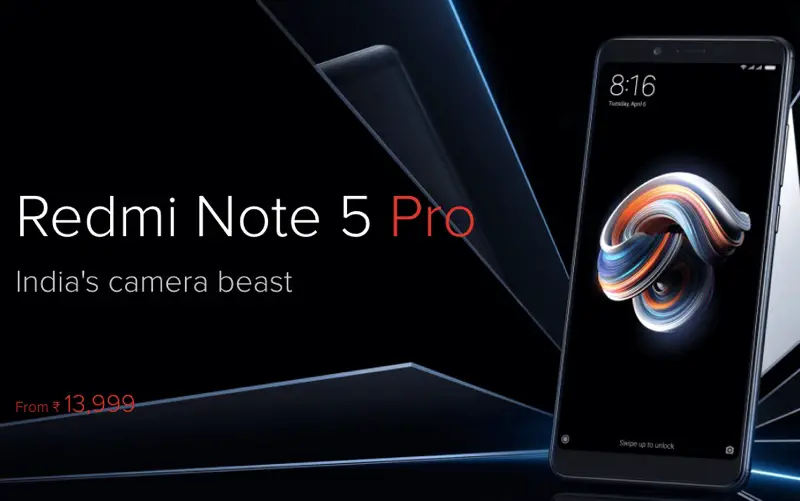 Xioami Redmi Note 5 Pro Comparision