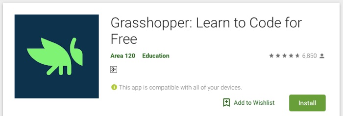 Grasshopper App Learn to Code