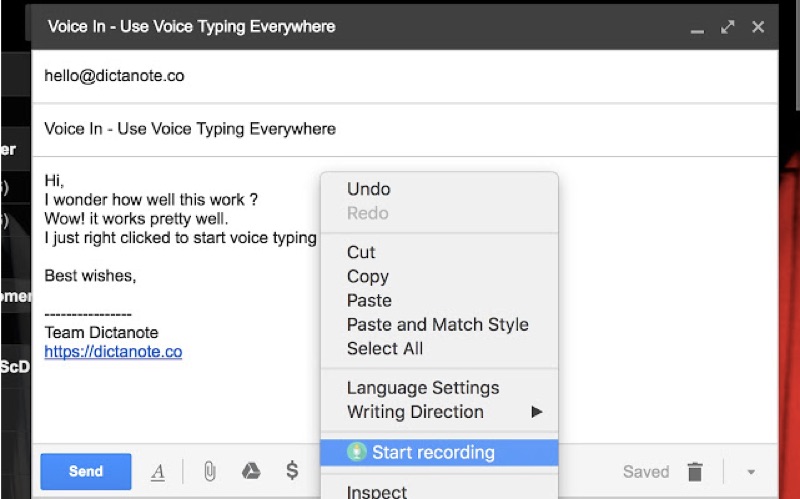 Voice typing Chrome Extensions_VoiceIN