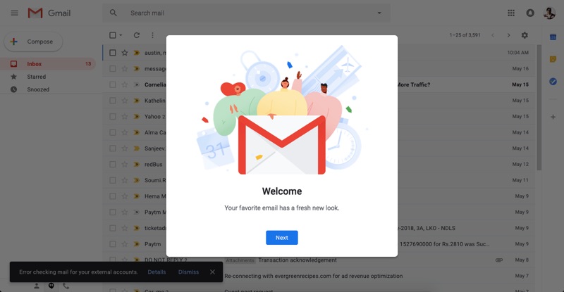 New Gmail Design