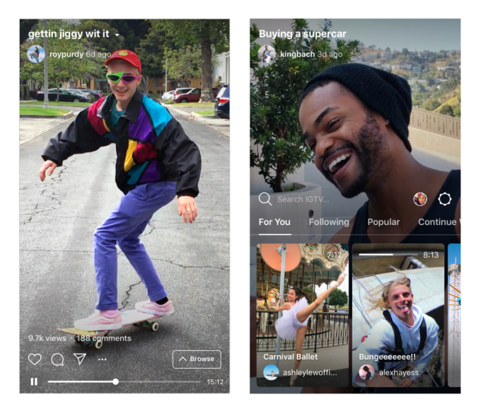 Vertical Videos in IGTV