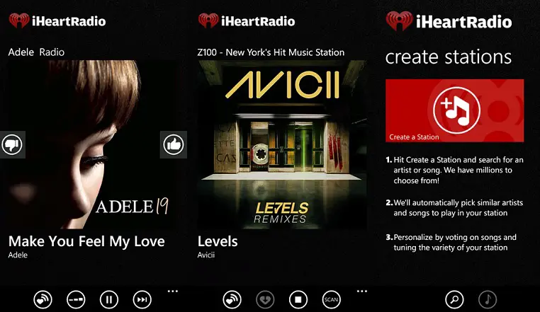 iHeart Radio app for iPhone