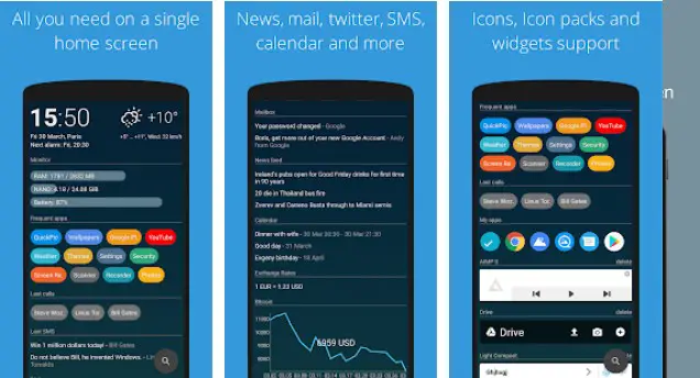 AIO Launcher for Android Gives Your All the Information on a Single Home  Screen