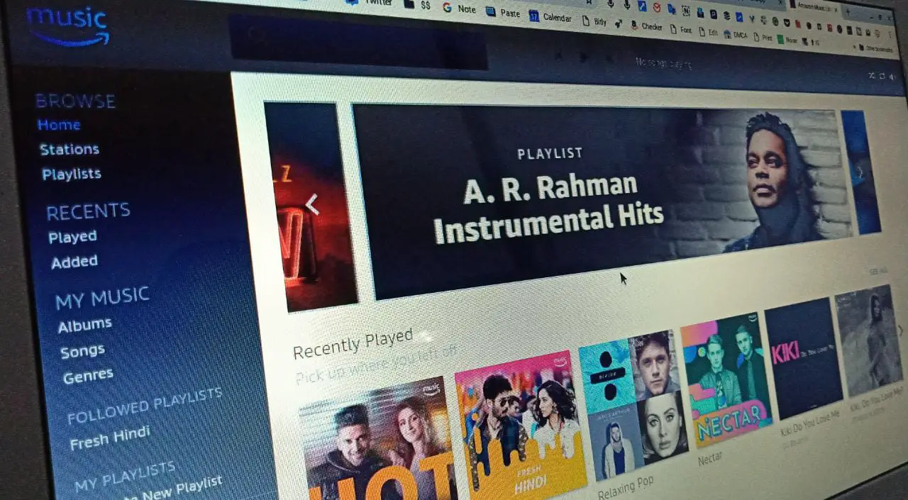 Amazon Prime Music App