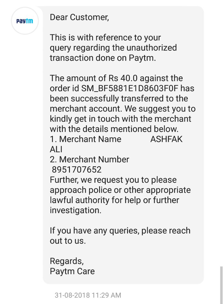 paytm care reply on scam4180644694923557252..jpg