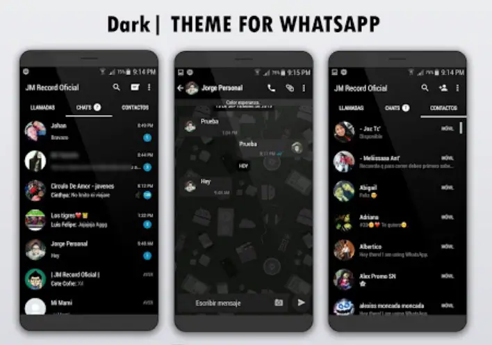 Dark theme for Whatsapp