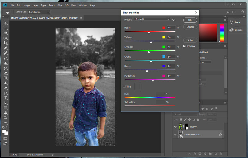 Change BG Colour from Images in Photoshop CC 2018 - Techtippr