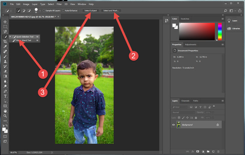 Remove Bg from Images in PS CC