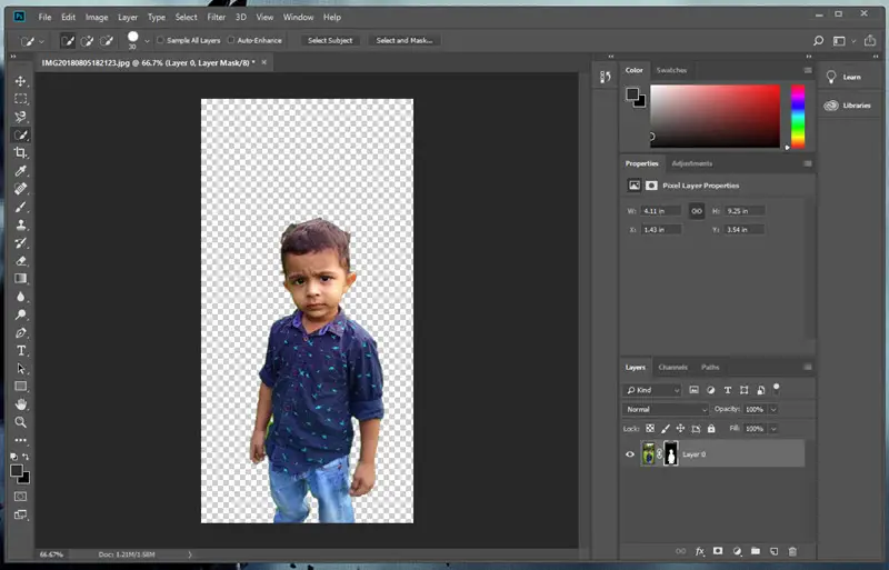 Remove Bg from Images in Photoshop CC 2018