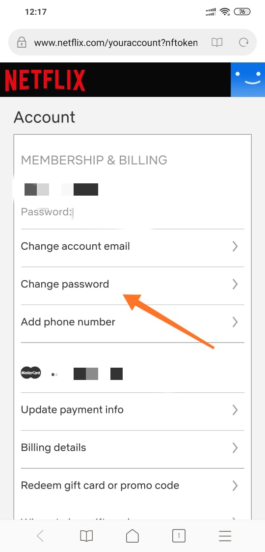 Reset Netflix Password