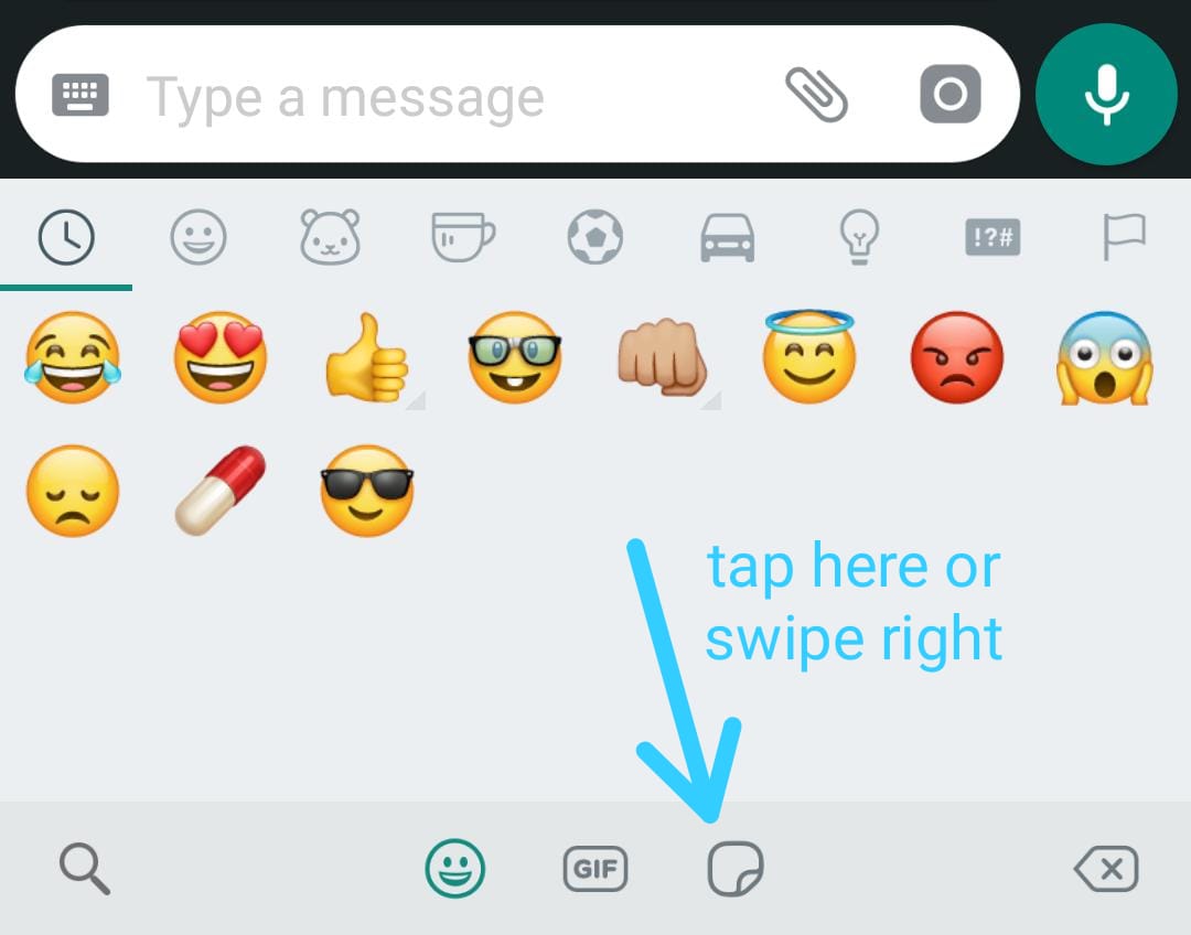 Stickers in WhatsApp