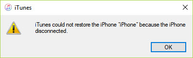 iphone backup could not be restored
