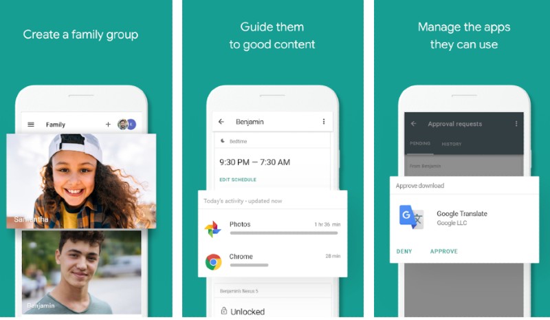 Google Family Link App Play Store Listing