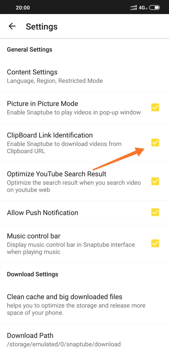 Snaptube Auto Download Link01