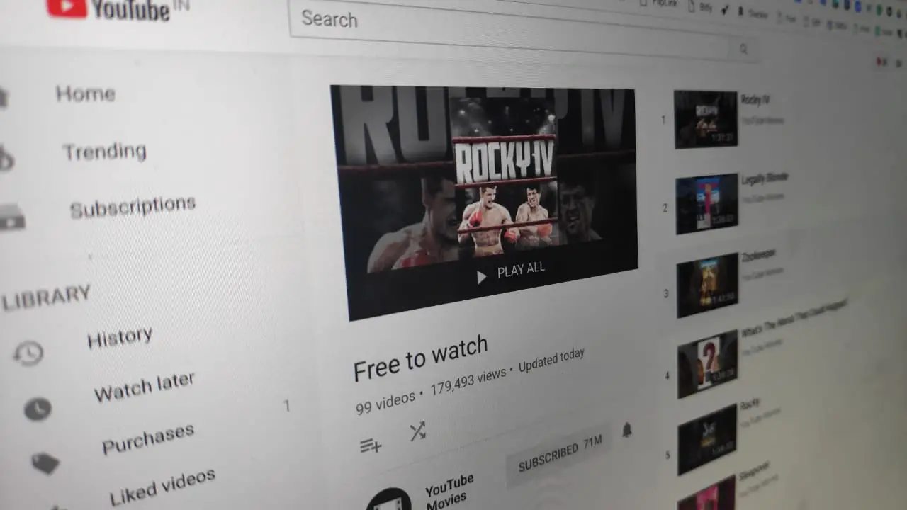 YouTube Free Movies Ad Supported