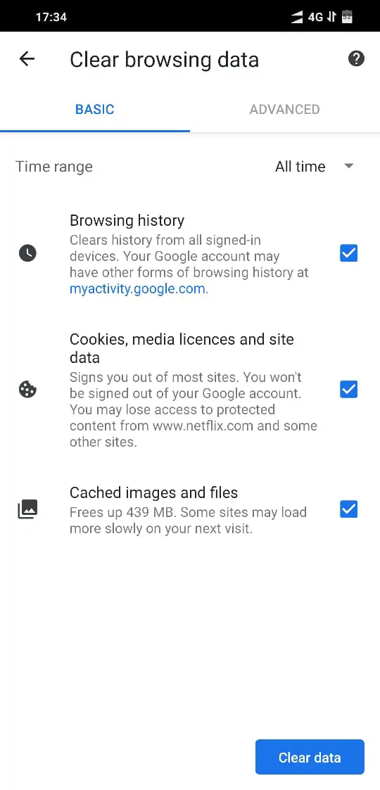 Clear Browser Cache in Chrome for Android04 - Techtippr