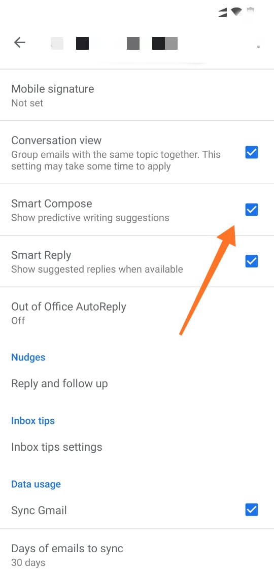 Turn off Smart Compose on Gmail for Android04