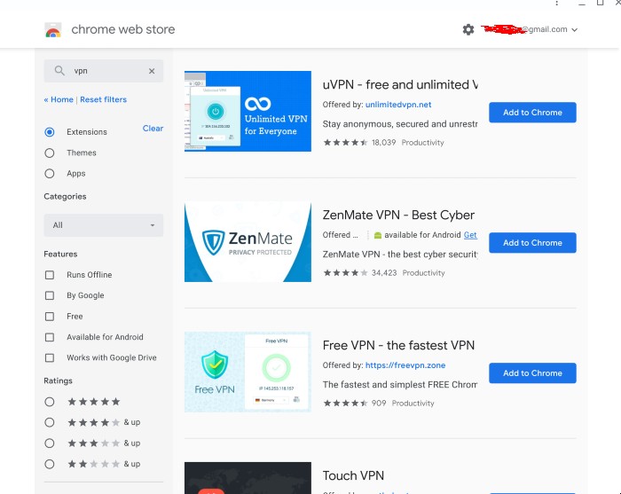 VPN Chroe Extensions