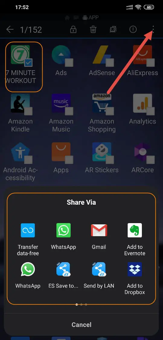 Share APK File of an Installed App