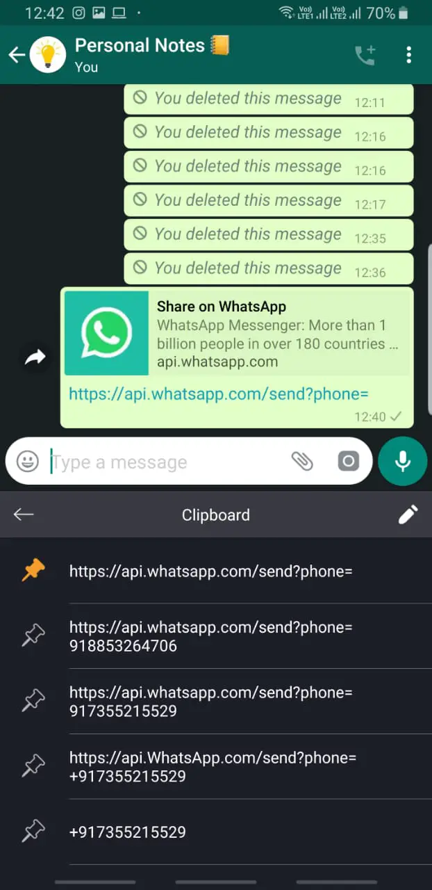 How to Send Messages or Media Files on WhatsApp without Saving the ...