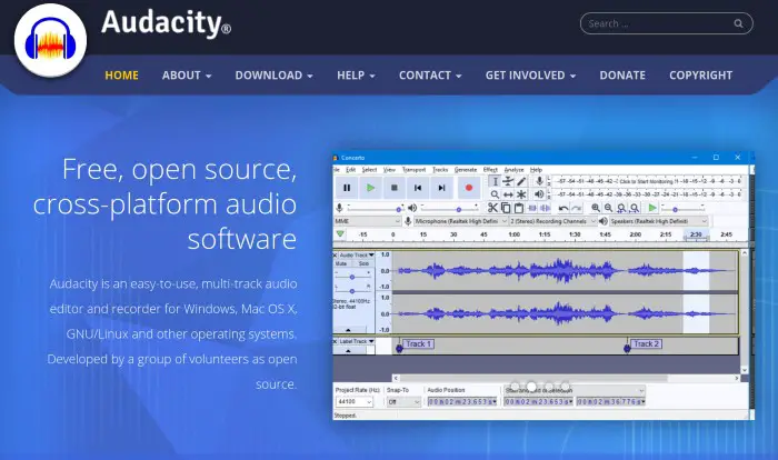 Audacity Music Recording App