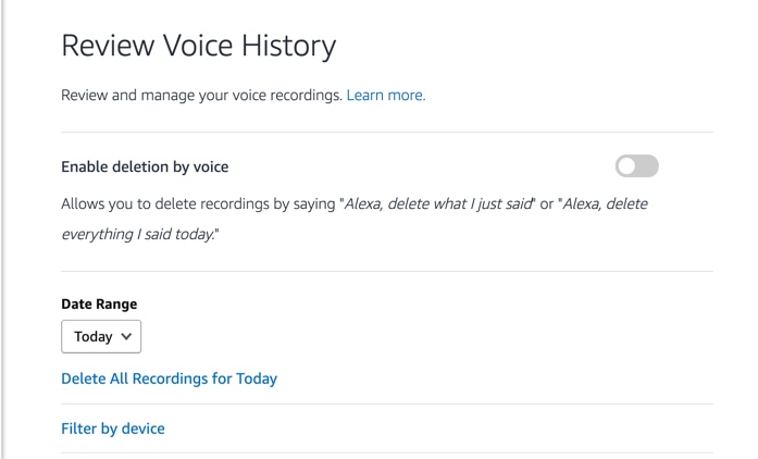 Delete Voice Commands in Amazon Alexa