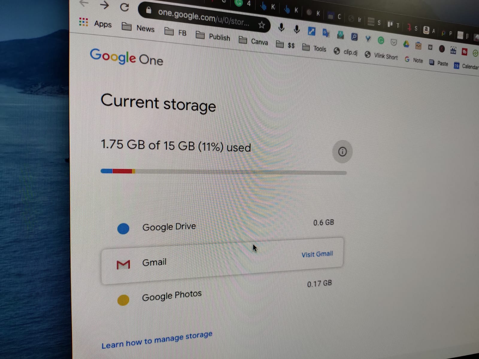 Manage Free Google Storage