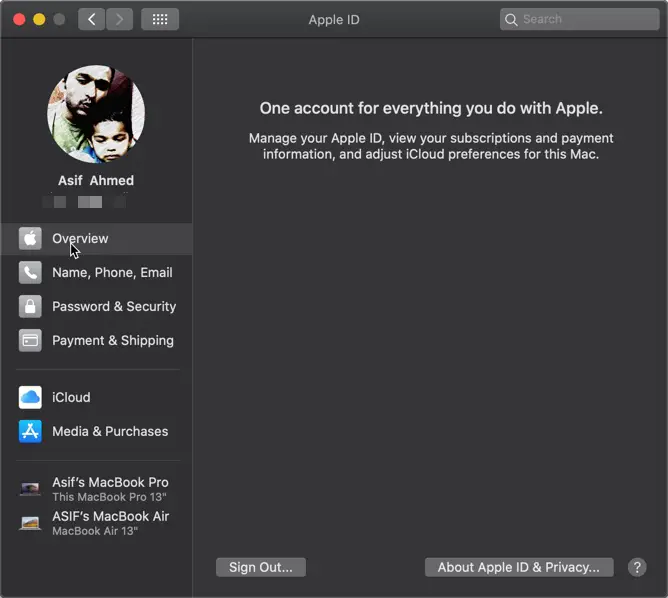 Remove Apple ID from Mac