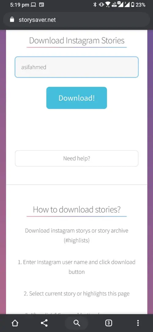 Save Instagram Stories2
