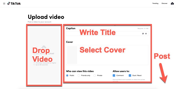 Publish TikTok Videos from Desktop03