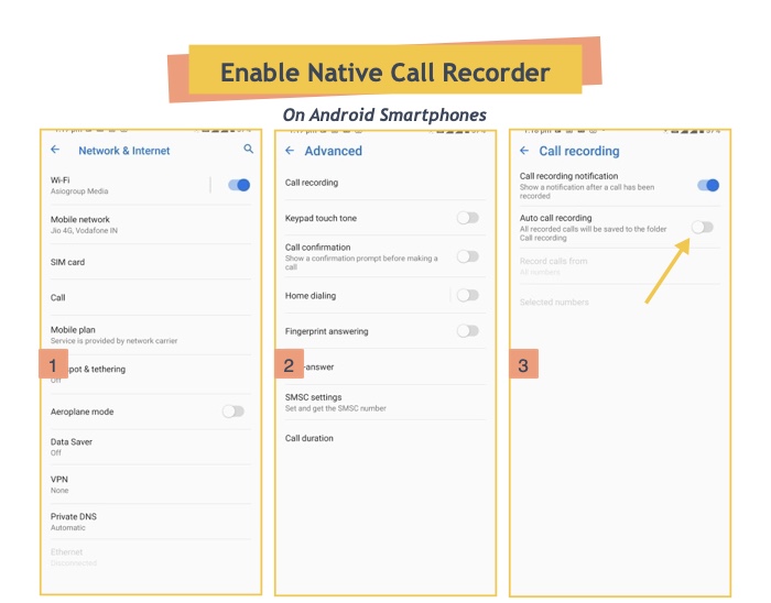 Enable Native Call Recorder