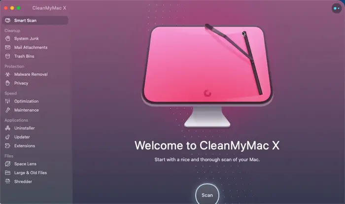 CleanMyMacPStartupScreen
