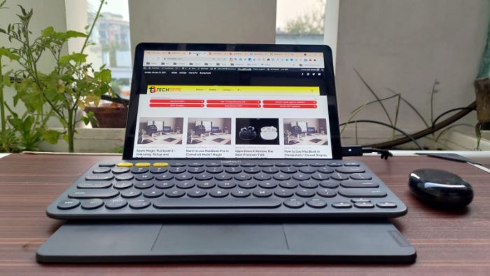 Lenovo Chromebook Duet with Logitech K380