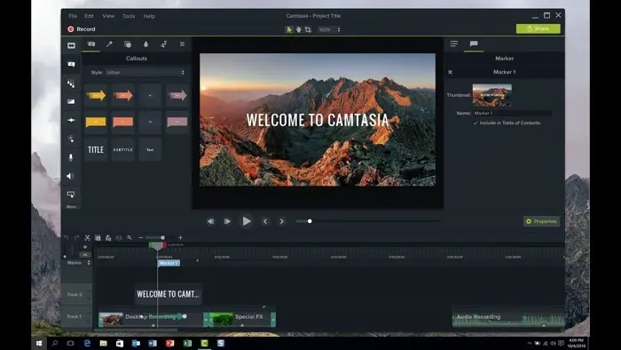 Camtasia Video Editor