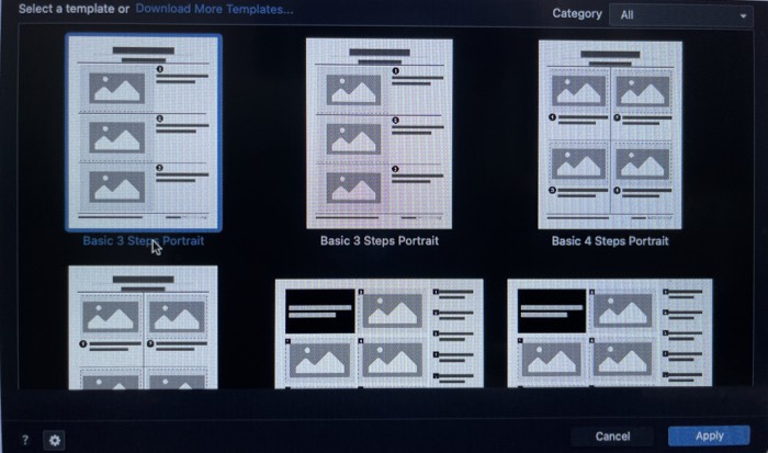 Templates in Snagit App