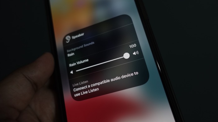 iOS 15 Feature Background Sounds