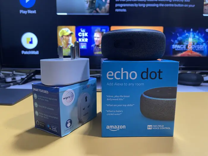 Amazon Echo Dot and Wipro Smart Plug